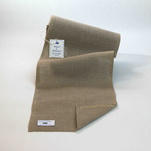 Leinenband 200 mm, 12-fädig, Farbe 90, natur - gold