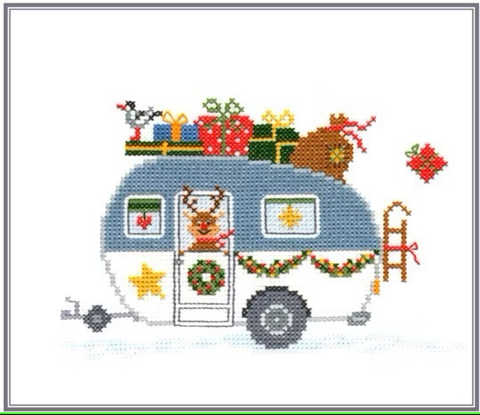 Stickizz Kreuzstich No. AK628 - mein Weihnachts-Wohnwagen