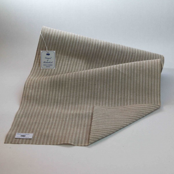 Leinenband 340 mm, 11-fädig, gestreift, Farbe 900901, gebleicht - meliert